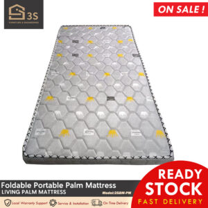 [3S FURNITURE] Foldable Portable Palm Coconut Mattress Antibacterial For Student and Worker * FREE DELIVERY *